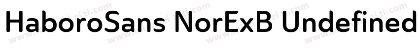 HaboroSans NorExB Undefined字体转换